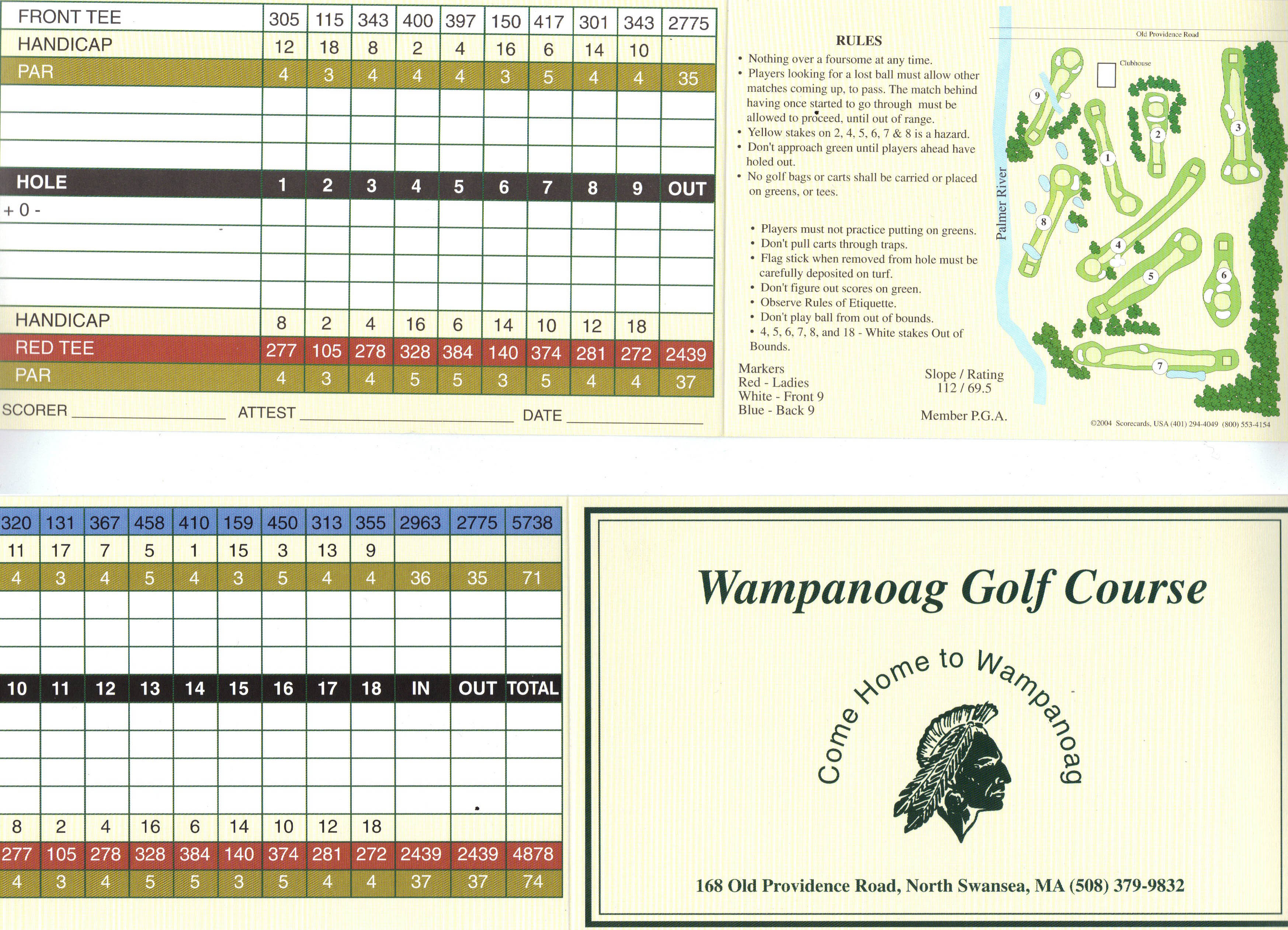 Home Wampanoag Golf Course